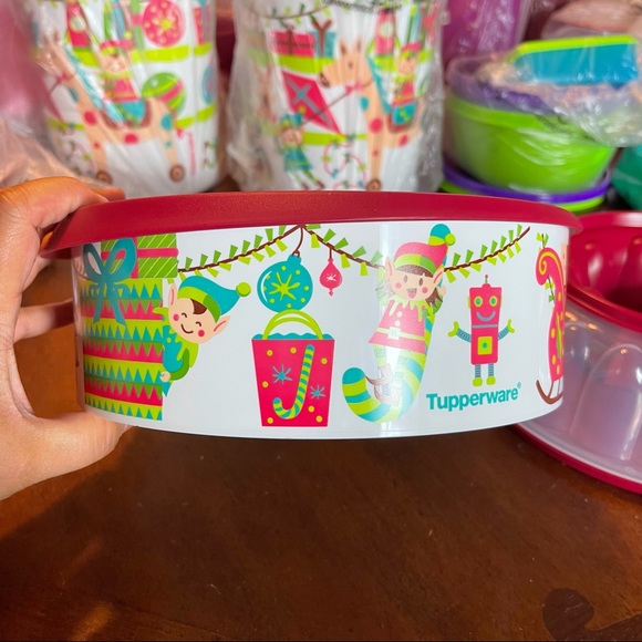 TUPPERWARE ONE TOUCH CHRISTMAS BUNDLE SET - Picture 5 of 13